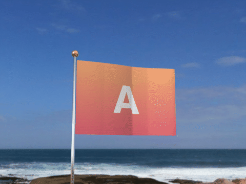 Waving flag for comparison