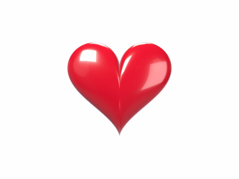 Ruby Red heart locket opening